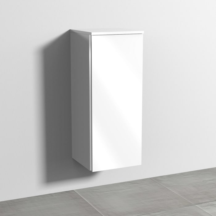 Sanipa 3way Mittelschrank 35 cm, 1 Tür mit Anschlag rechts, mit Griff-Leiste