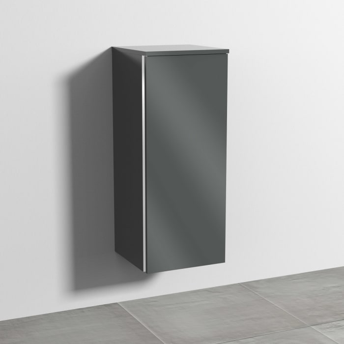 Sanipa 3way Mittelschrank 35 cm, 1 Tür mit Anschlag rechts, mit Griff-Leiste