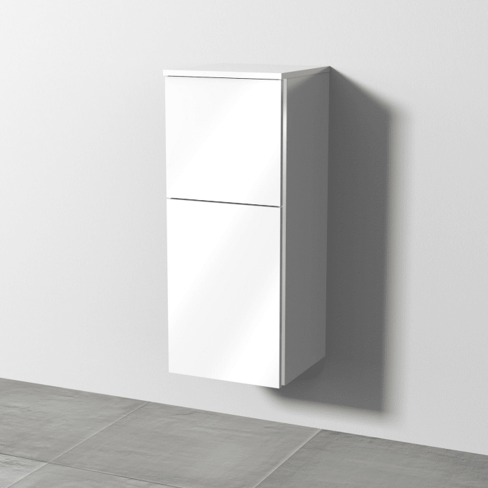 Sanipa 3way Mittelschrank 35 cm, 1 Tür mit Anschlag links, 1 Auszug, mit Griff-Leiste