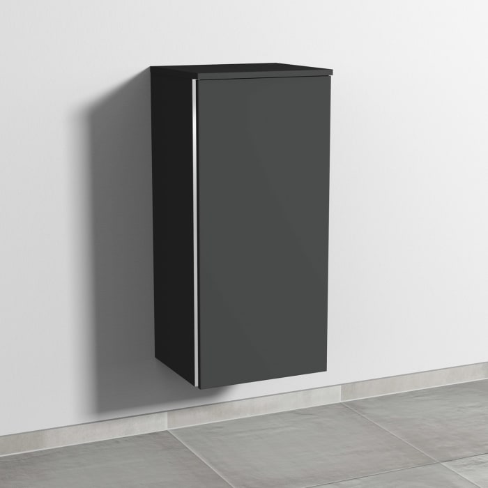 Sanipa 3way Mittelschrank 40 cm, 1 Tür mit Anschlag rechts, mit Griff-Leiste