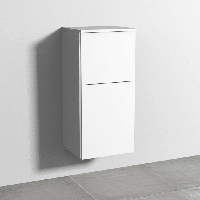 Sanipa 3way Mittelschrank 40 cm, 1 Tür mit Anschlag rechts, 1 Auszug, mit Griff-Leiste