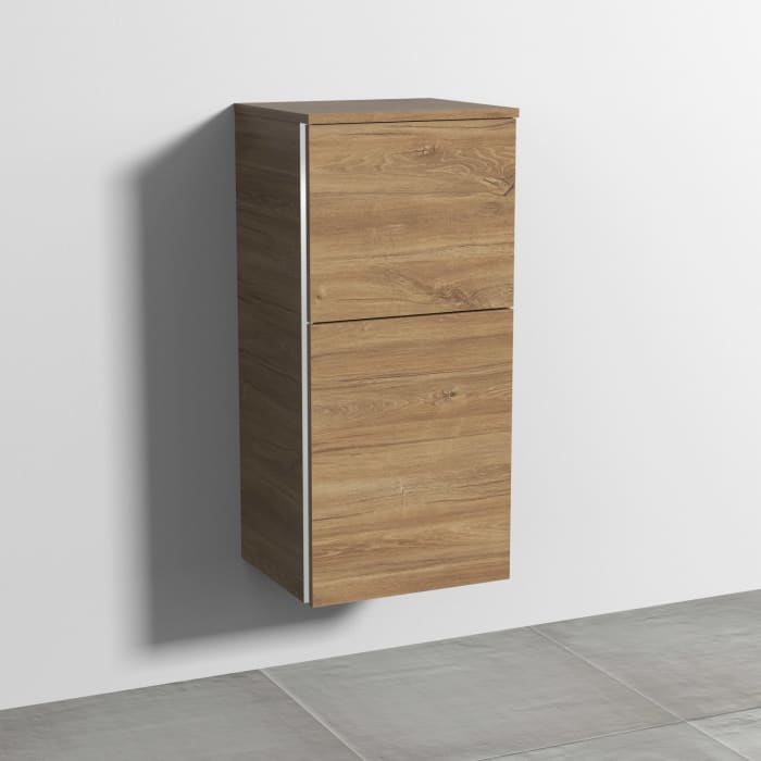 Sanipa 3way Mittelschrank 40 cm, 1 Tür mit Anschlag rechts, 1 Auszug, mit Griff-Leiste