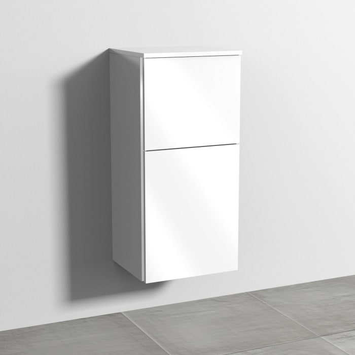 Sanipa 3way Mittelschrank 40 cm, 1 Tür mit Anschlag rechts, 1 Auszug, mit Griff-Leiste