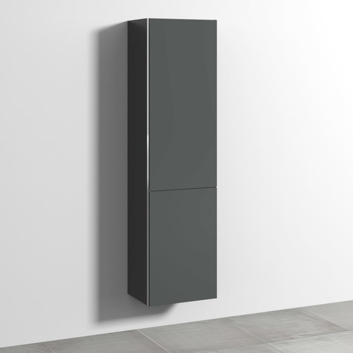 Sanipa 3way Stauraumschrank 45 cm, 1 Wäschekorbklappe, 1 Tür mit Türanschlag rechts