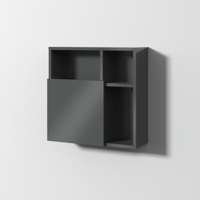 Sanipa 3way Würfelschrank 51 cm, 1 Tür mit Anschlag rechts oder links