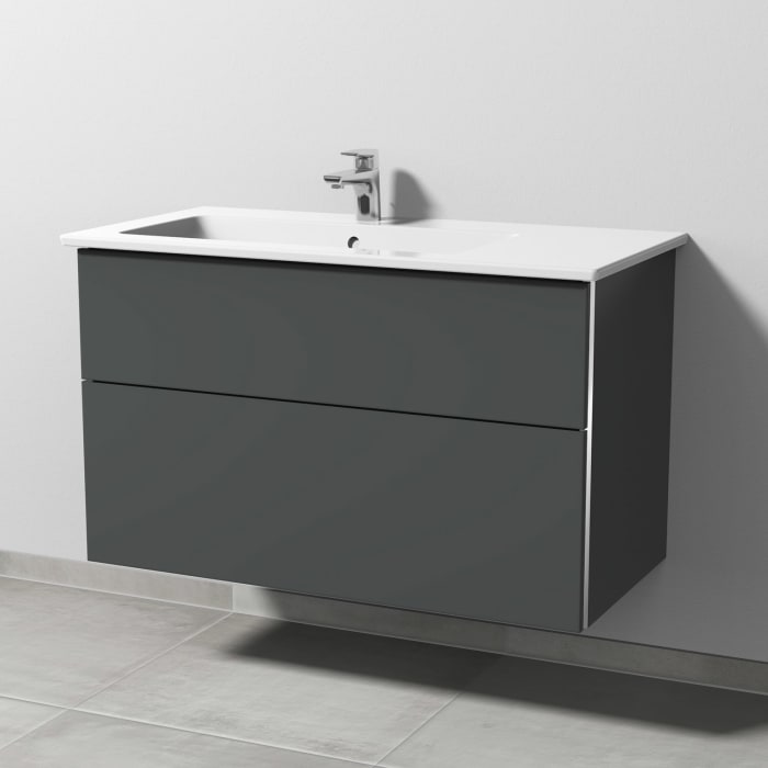 Sanipa 3way Unterschrank 100 cm mit Villeroy & Boch Venticello Waschtisch