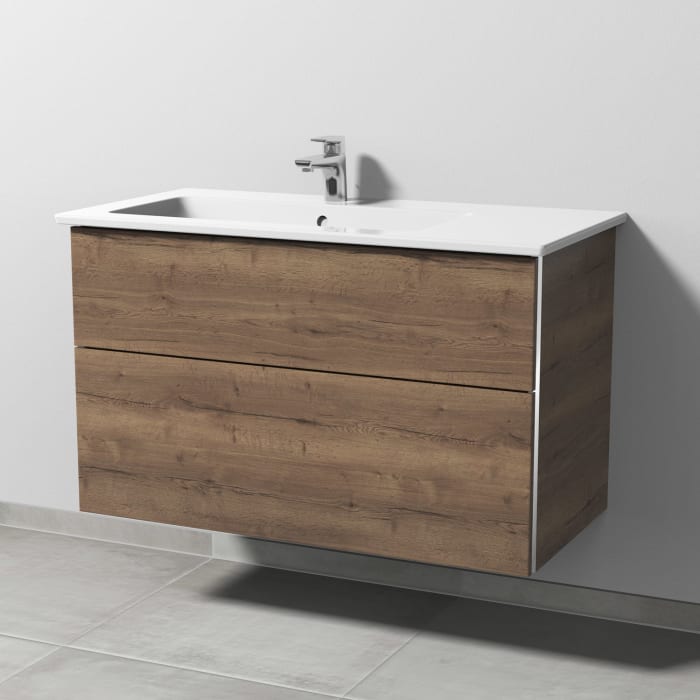 Sanipa  3way Unterschrank 100 cm mit Villeroy & Boch Venticello Waschtisch