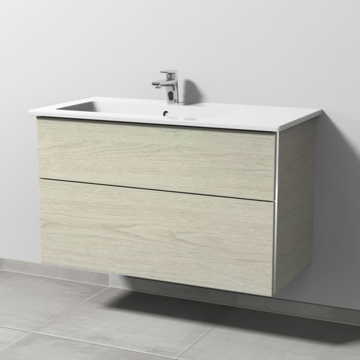 Sanipa 3way Unterschrank 100 cm mit Villeroy & Boch Venticello Waschtisch