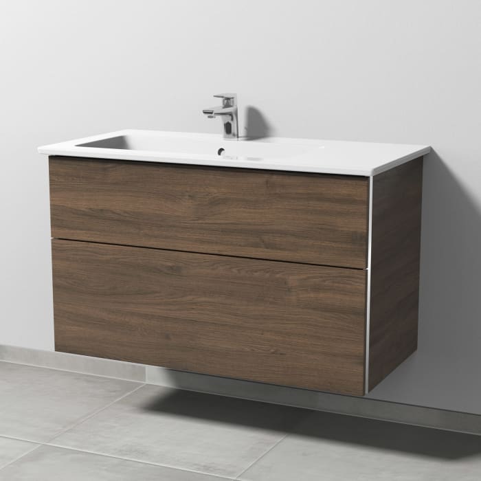 Sanipa 3way Unterschrank 100 cm mit Villeroy & Boch Venticello Waschtisch