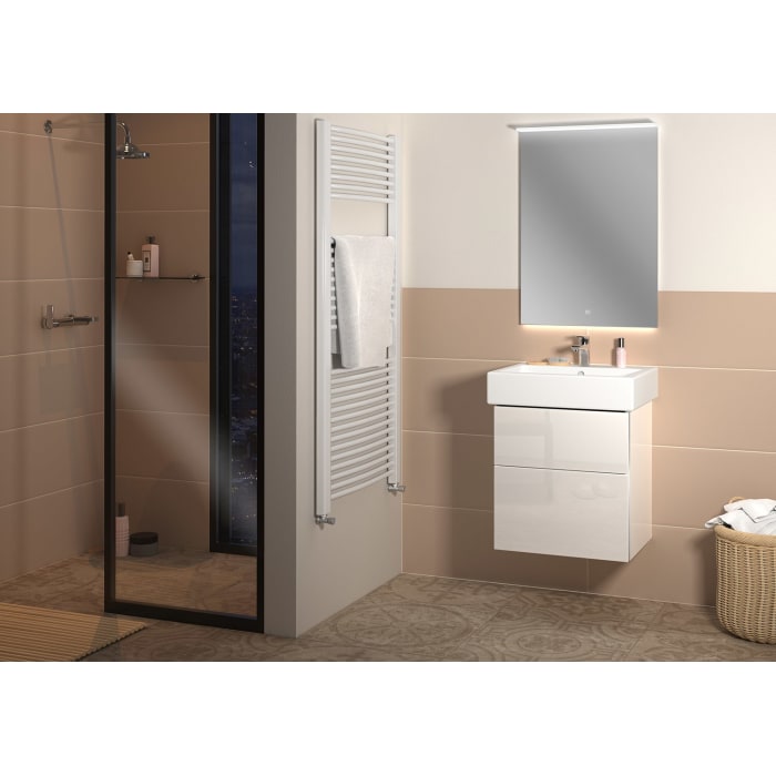 Sanipa 3way Waschtischunterbau für Keramik-Waschtisch Vero 60 cm, 2 Auszüge mit Griffleisten