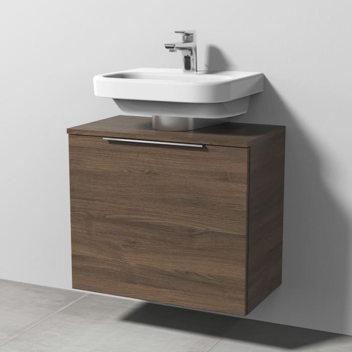 Sanipa 3way Universal-Waschtischunterbau 60 cm, 1 Auszug, mit Aufsatzgriff