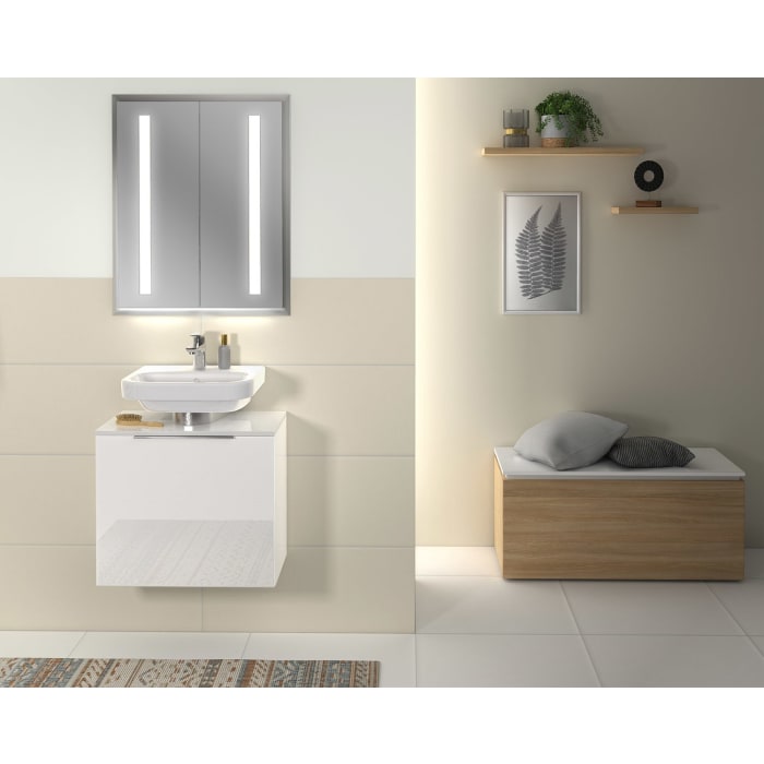 Sanipa 3way Universal-Waschtischunterbau 60 cm, 1 Auszug, mit Aufsatzgriff