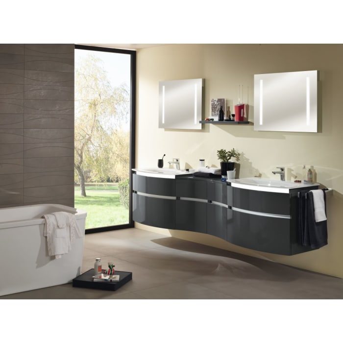 Sanipa Cubes Ablagekonsole 120,1 - 130 cm, Sondermaß