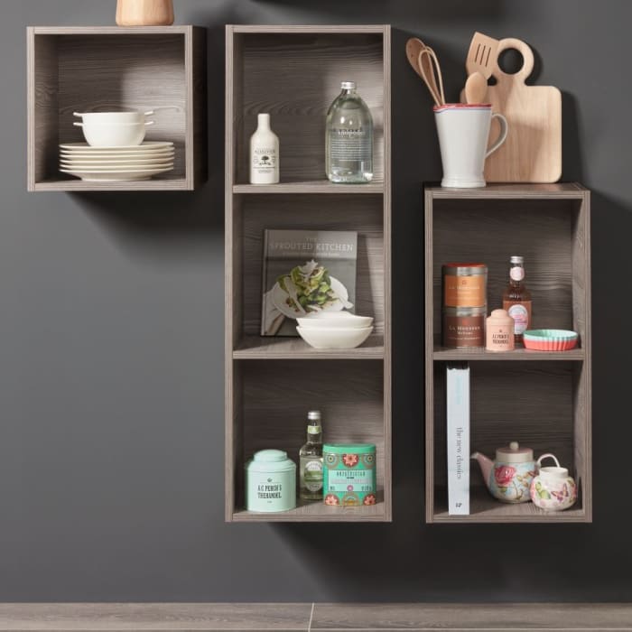 Sanipa Cubes Regalmodul offen 35 x 70 x 18 cm mit 2 Fächer