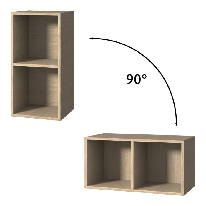 Sanipa Cubes Regalmodul offen 35 x 70 x 32,8 cm mit 2 Fächer