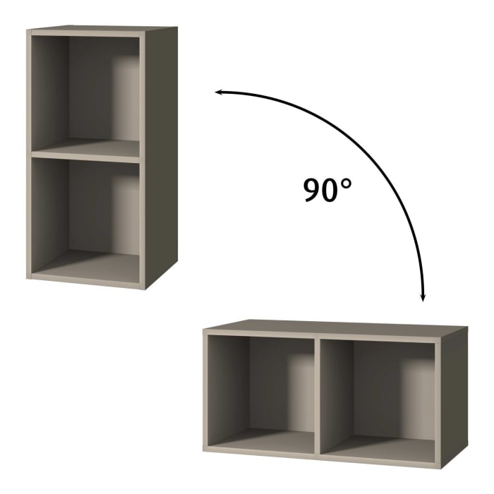 Sanipa Cubes Regalmodul offen 35 x 70 x 32,8 cm mit 2 Fächer