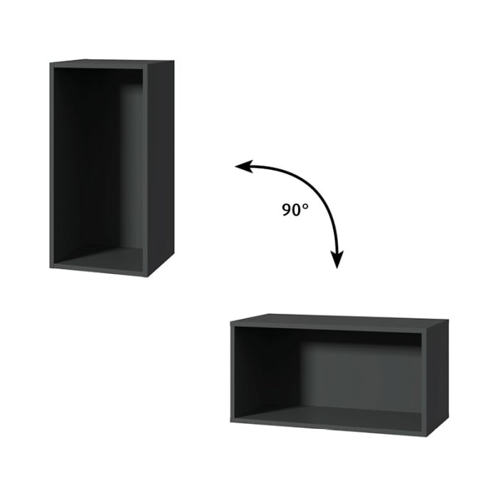 Sanipa Cubes Regalmodul offen 35 x 70 x 32,8 cm