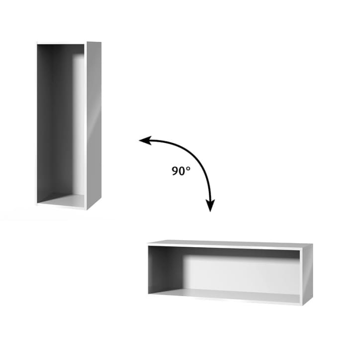 Sanipa Cubes Regalmodul offen 35 x 105 x 32,8 cm