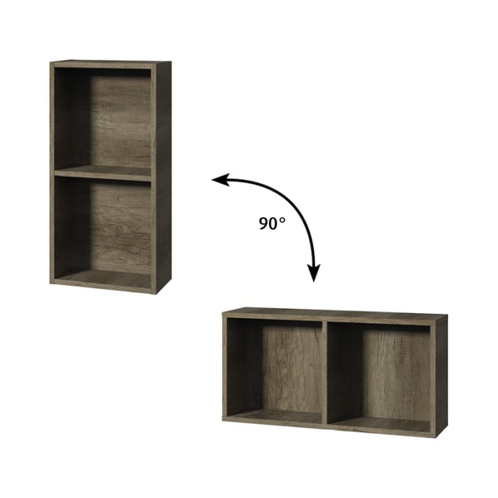 Sanipa Cubes Regalmodul offen 35 x 70 x 18 cm mit 2 Fächer