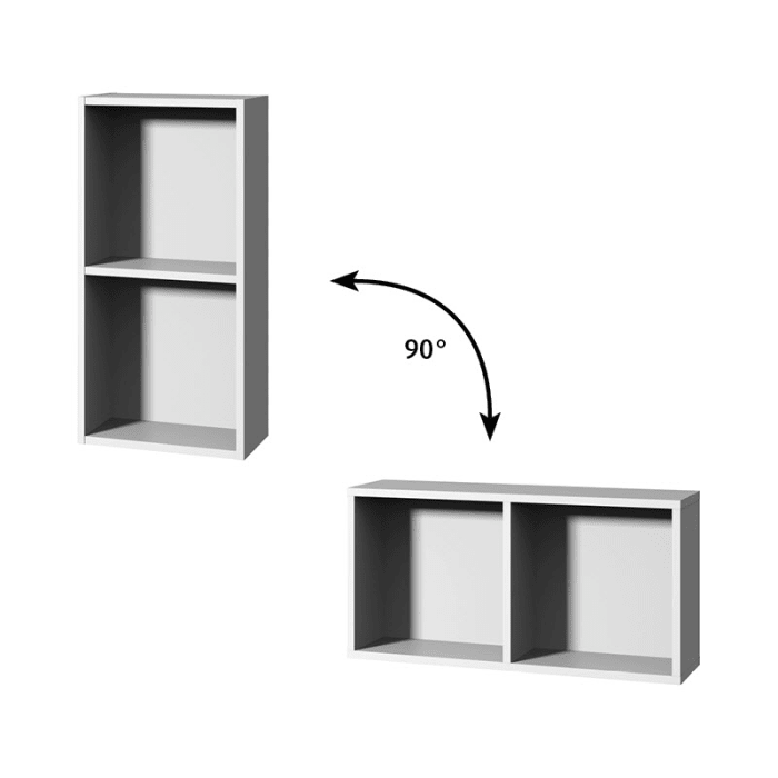 Sanipa Cubes Regalmodul offen 35 x 70 x 18 cm mit 2 Fächer