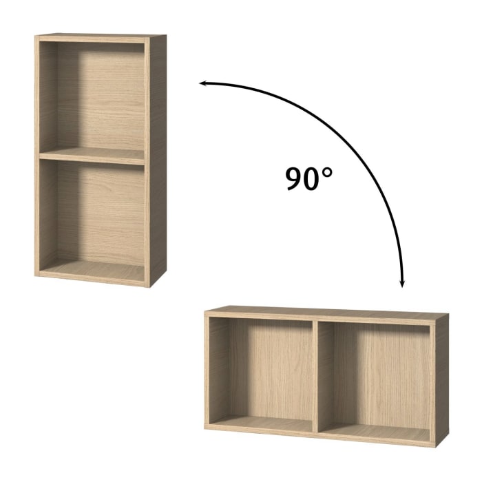 Sanipa Cubes Regalmodul offen 35 x 70 x 18 cm mit 2 Fächer