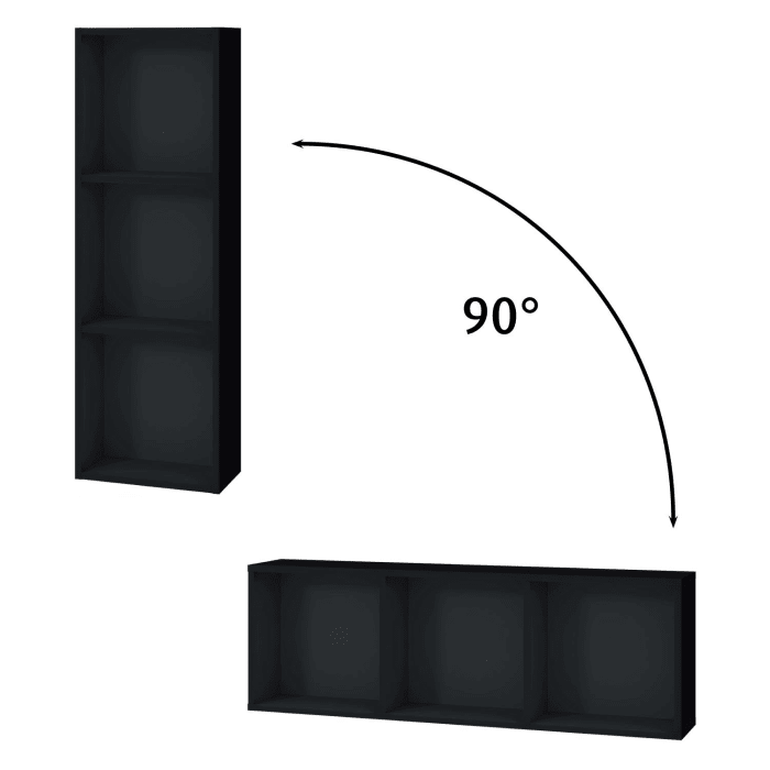 Sanipa Cubes Regalmodul offen 35 x 105 x 18 cm mit 3 Fächer