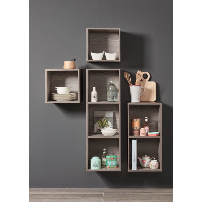 Sanipa Cubes Regalmodul offen 35 x 105 x 32,8 cm mit 3 Fächer