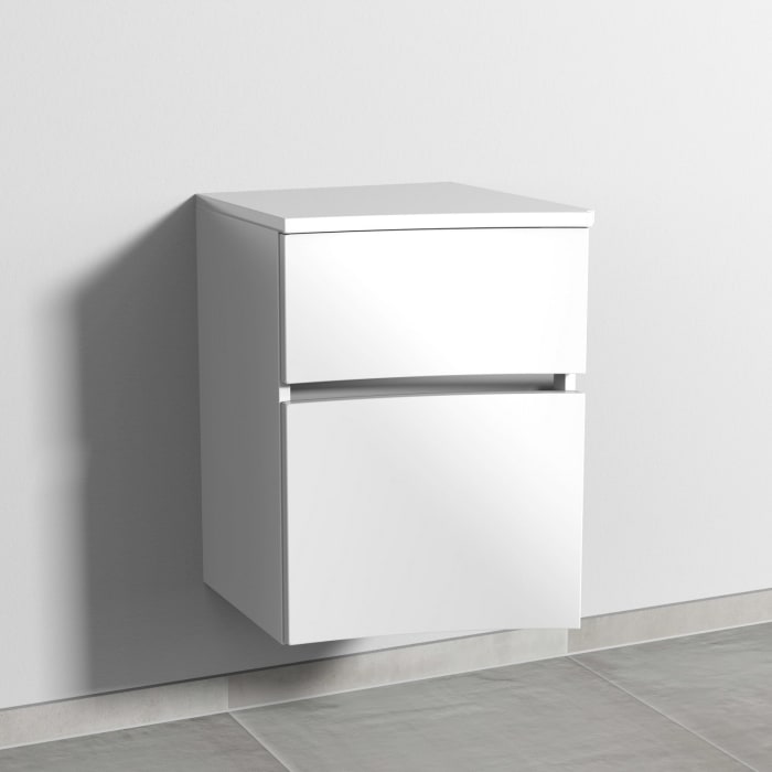 Sanipa CurveBay Anbauschrank 40 x 44,9 x 57 cm, 2 Auszüge, rechts