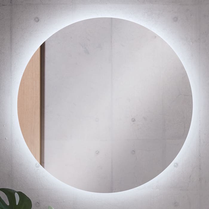Sanipa Reflection Badspiegel LOLA 75 mit coolwhite LED-Beleuchtung und einem Durchmesser von 75 cm