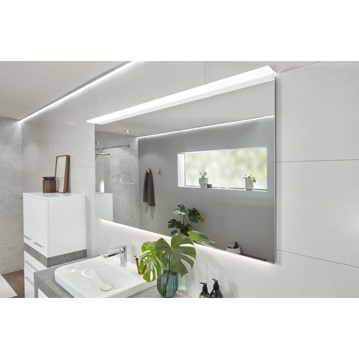 Sanipa Reflection Badspiegel LUCA 160 mit dimmbarer LED-Beleuchtung und Lichtsteuerung, Maße 160 x 84 cm