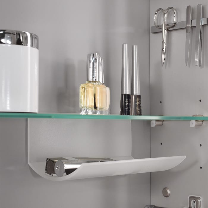 Sanipa Reflection Aluminium-Wandeinbau-Spiegelschrank WILMA 65 mit LED-Beleuchtung