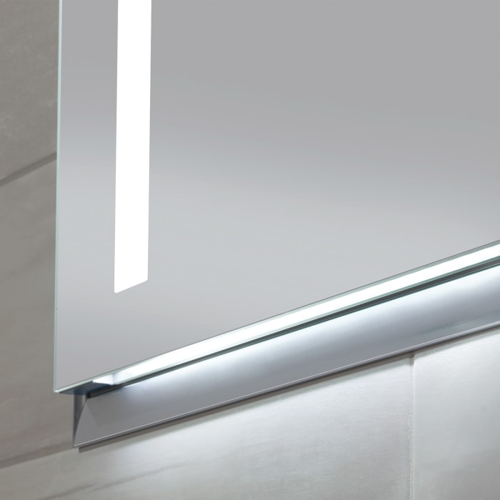 Sanipa Reflection Aluminium-Wandeinbau-Spiegelschrank WILMA 85 mit LED-Beleuchtung