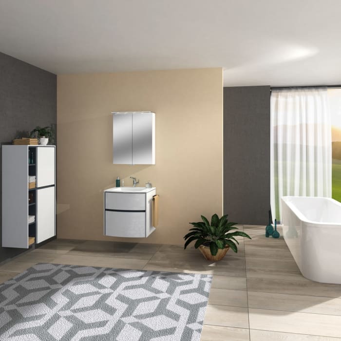 Sanipa Reflection Spiegelschrank MALTE 60 mit LED-Aufsatzleuchte