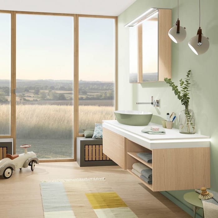 Sanipa Reflection Spiegelschrank MALTE 80 mit LED-Aufsatzleuchte