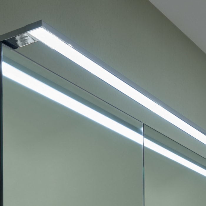 Sanipa Reflection Spiegelschrank MALTE 80 mit LED-Aufsatzleuchte