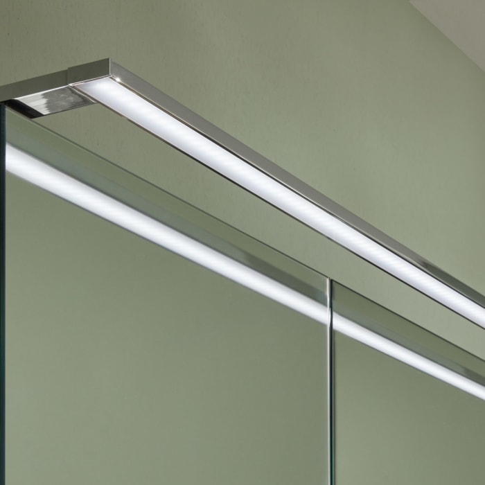 Sanipa Reflection Spiegelschrank MALTE 100 mit LED-Aufsatzleuchte