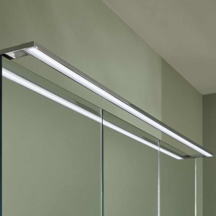 Sanipa Reflection Spiegelschrank MALTE 120 mit LED-Aufsatzleuchte