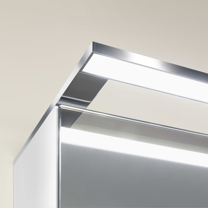 Sanipa Reflection Spiegelschrank MALTE 100 mit LED-Aufsatzleuchte