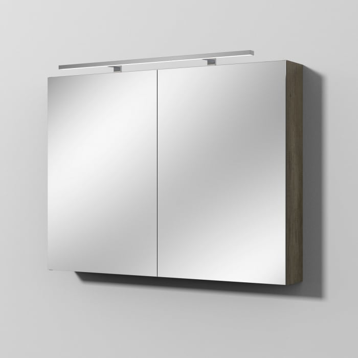 Sanipa Reflection Spiegelschrank MILLA 100 mit LED-Aufsatzleuchte