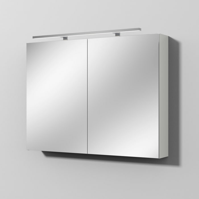 Sanipa Reflection Spiegelschrank MILLA 100 mit LED-Aufsatzleuchte