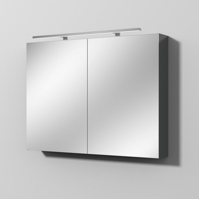 Sanipa Reflection Spiegelschrank MILLA 100 mit LED-Aufsatzleuchte