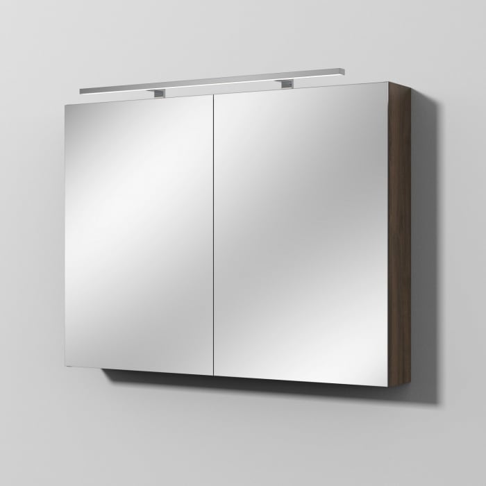 Sanipa Reflection Spiegelschrank MILLA 100 mit LED-Aufsatzleuchte