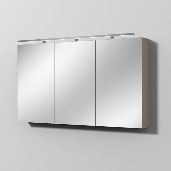 Sanipa Reflection Spiegelschrank MILLA 130 mit LED-Aufsatzleuchte