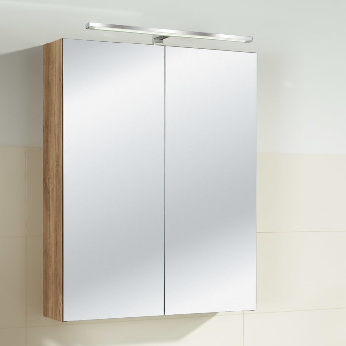 Sanipa Reflection Spiegelschrank MILLA 60 mit LED-Aufsatzleuchte