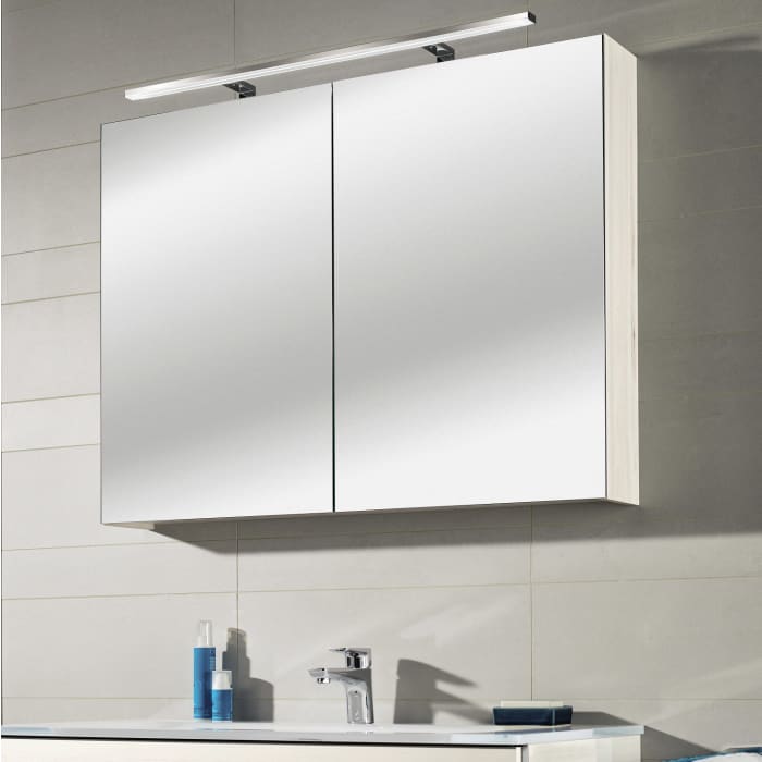 Sanipa Reflection Spiegelschrank MILLA 100 mit LED-Aufsatzleuchte