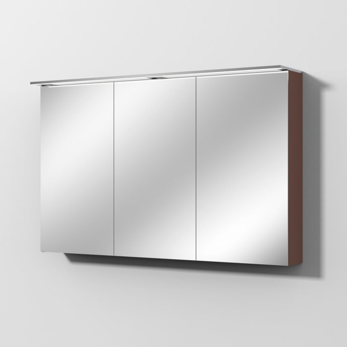 Sanipa Reflection Spiegelschrank MALTE 120 mit LED-Aufsatzleuchte