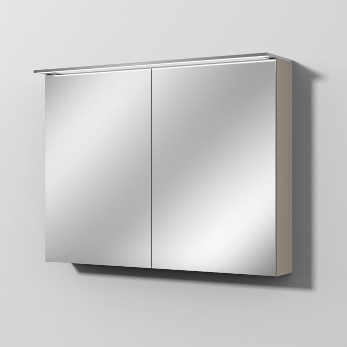 Sanipa Reflection Spiegelschrank MALTE 100 mit LED-Aufsatzleuchte
