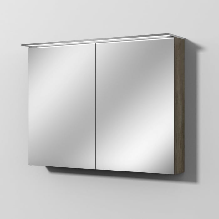 Sanipa Reflection Spiegelschrank MALTE 100 mit LED-Aufsatzleuchte