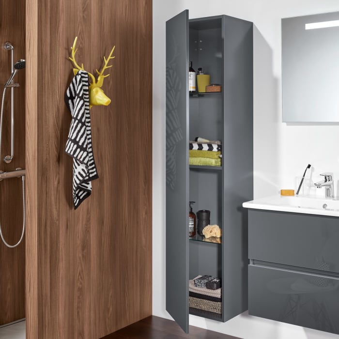 Sanipa Solo One Hochschrank 40 x 170 cm, Anschlag links