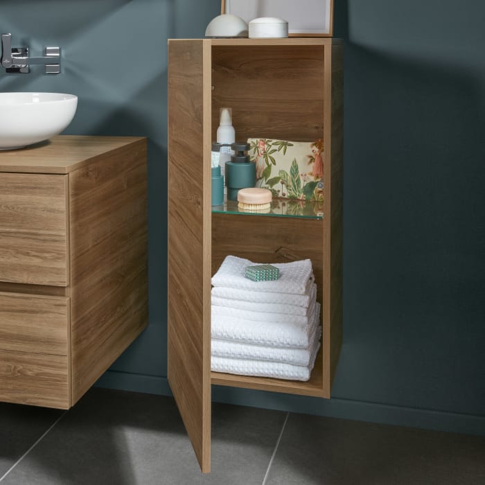 Sanipa Solo One Mittelschrank 40 x 85 cm, Anschlag links